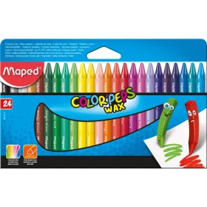 Matite colorate MAPED Wax 24/1