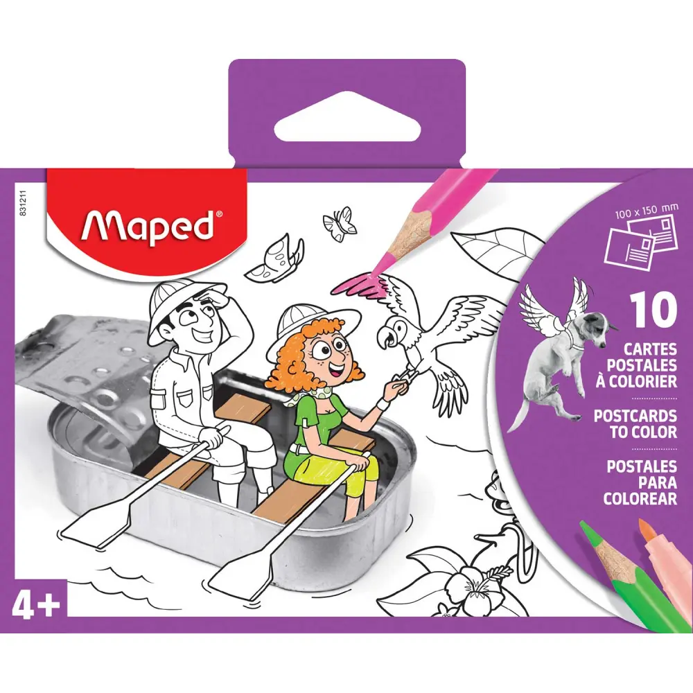 Libro da colorare MAPED - Cartoline