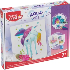 Creative set Maped aqua Art Unicorn