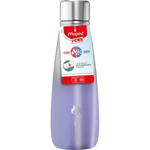 Thermal glass bottle MAPED purple 0.5L