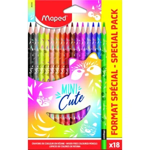 Matite colorate mini cute MAPED, 18/1