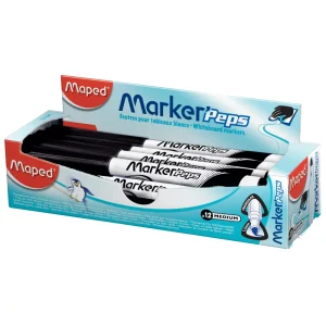 Marcatore per lavagna Maped nero 12/1