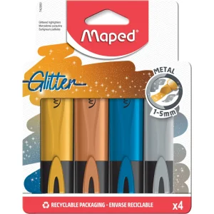 Marcatore fluorescente Maped glitter metal 4/1