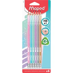 Matita in grafite Maped glitter HB 6/1 Bli