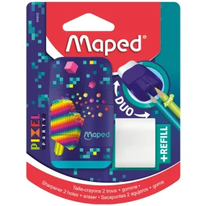 Temperamatite con gomma Maped Pixel Party – BL