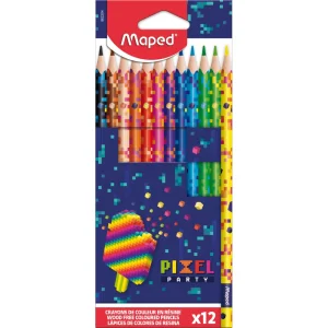 Matite colorate Maped Pixel Party 12/1 – cartone
