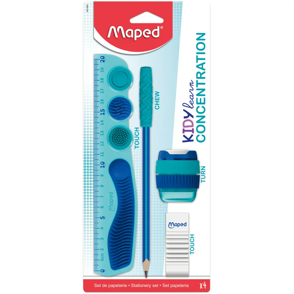 Set Maped Kidylearn Concentrate blue BL