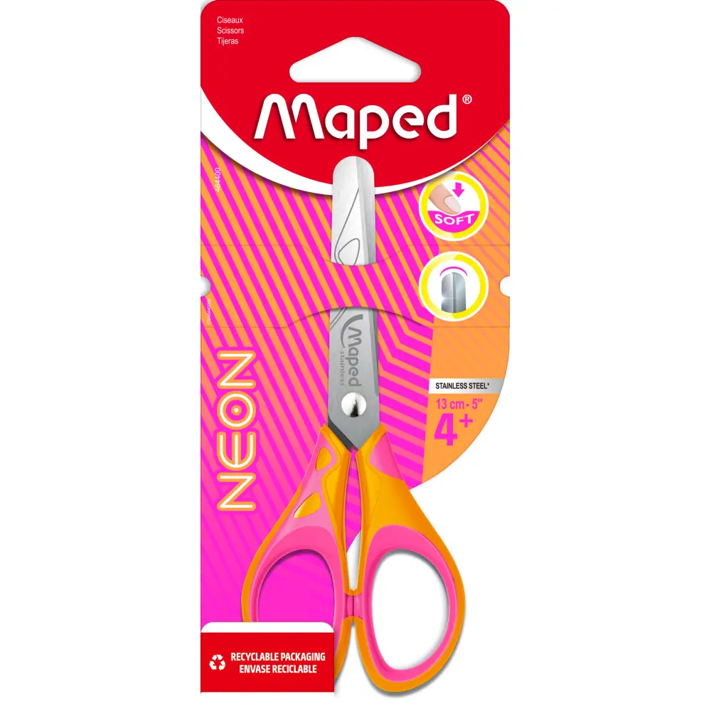 Forbice Maped Pulse soft neon 13CM BL
