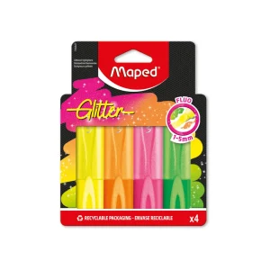 Marcatore fluorescente Maped neon glitter 4/1