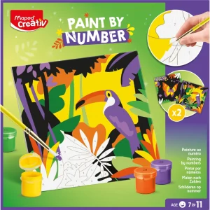 Creative set Maped coloured pencils by Number of parrots