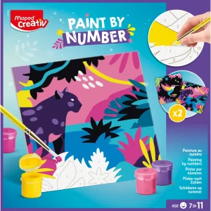 Creative set Maped coloured pencils by Number Leopard