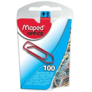 Clip per carta Maped 25mm 100/1 colorati