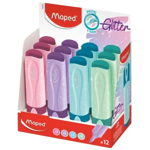 Marcatore fluorescente Maped pastel glitter 12/1
