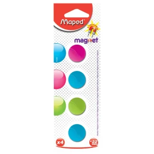 Magneti Maped 22MM 4/1 Sort-Blister