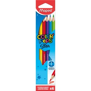 Matite colorate MAPED Color’Peps Star 6/1