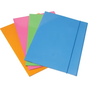 Cartella con elastico Optima, A4, colore fluorescente