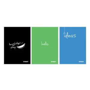 Quaderno Neon con copertine PP A5 a linee con bordo