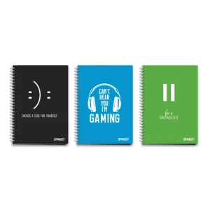 Spiral notebook Neon A6 lines