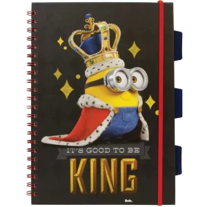 Spiral exercise book Minions A4 lines 200L Preg