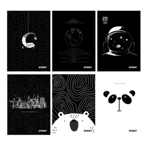 Quaderno Street Black&white A5 OC 54L