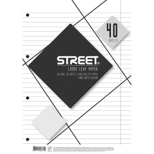 Fogli inseribili Street,A4 , linee, 40 fogli