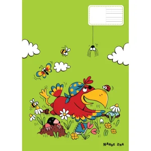 Exercise book Nande ZNA A4, left plain/right ruled