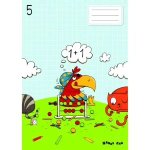 Exercise book Nande ZNA A4 123, 1cm checkered
