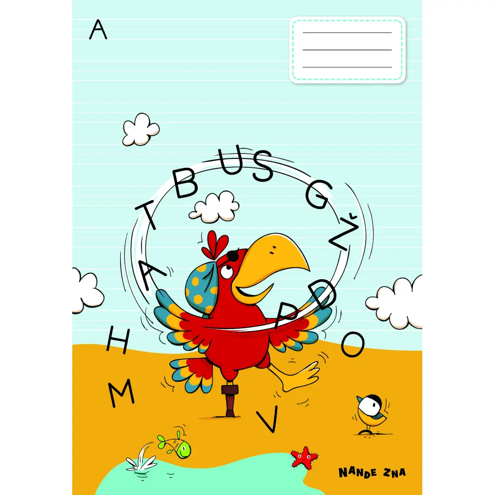 Quaderno Nande ZNA A4 ABC, stampato grande