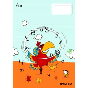 Exercise book Nande ZNA A4, large/small printed
