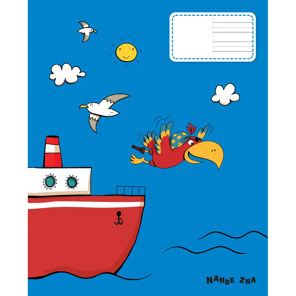 Exercise book Nande ZNA B5, plain/ruled