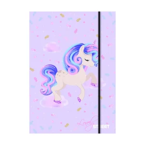 Folder with elastic band A4, Street Unicorn