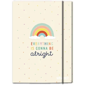 Folder with elastic band A4, Street Rainbow