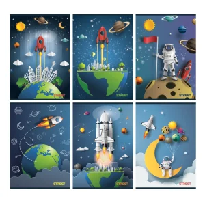 Quaderno Street Stars A4 a quadretti piccoli