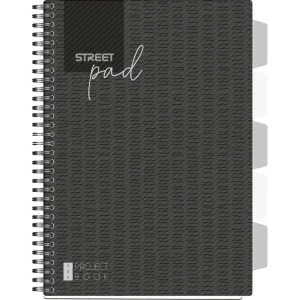 Exercise book Spiral S.pad black A4 5M 100L PR