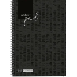 Exercise book Spiral S.pad black A4 5M 100L
