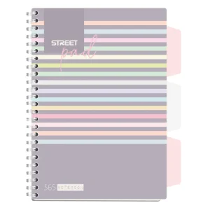 Quaderno Spirale S.pad Striscia A5 1R 100L PR