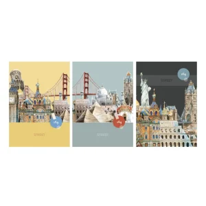 Quaderno Street City break A4 a quadretti