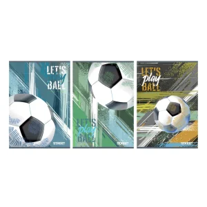 Quaderno Street Footbal A4 con linee e bordo