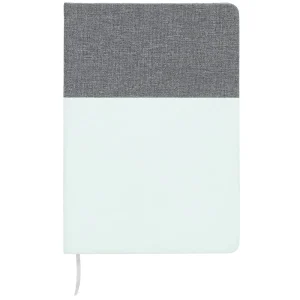 Dual notebook A5 Mel.grey/white