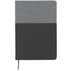 Notebook A5 dual Mel.grey/black