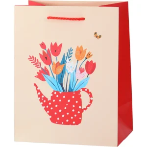 Gift bag Deluxe M Flowers 71760