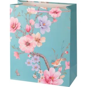 Gift bag Deluxe L Flowers 71782