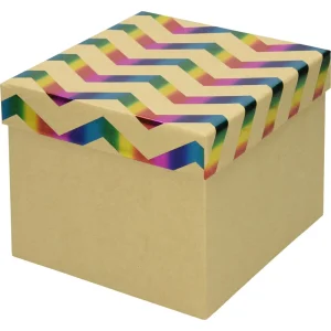 Gift box BBP Rainbw kraft 22X22X16
