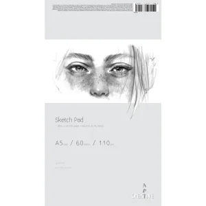 Sketch pad Creative A5 60L 110GR.