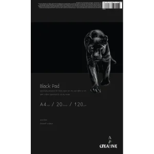 Sketch pad black Creative A4 20L 120G
