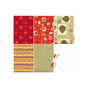Carta regalo Creative di Capodanno 5 fogli 76078