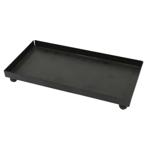 Portacandela quadrato in metallo 15,5×8 cm