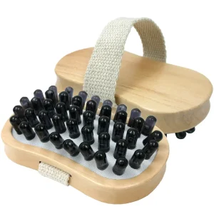 Spazzola per massaggi in legno