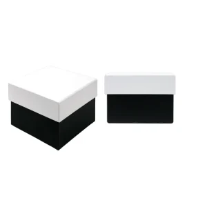 Scatola regalo nero e bianco XS Quadrata 12×8.