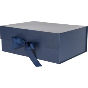 Blue gift box 33x25x12,5 cm